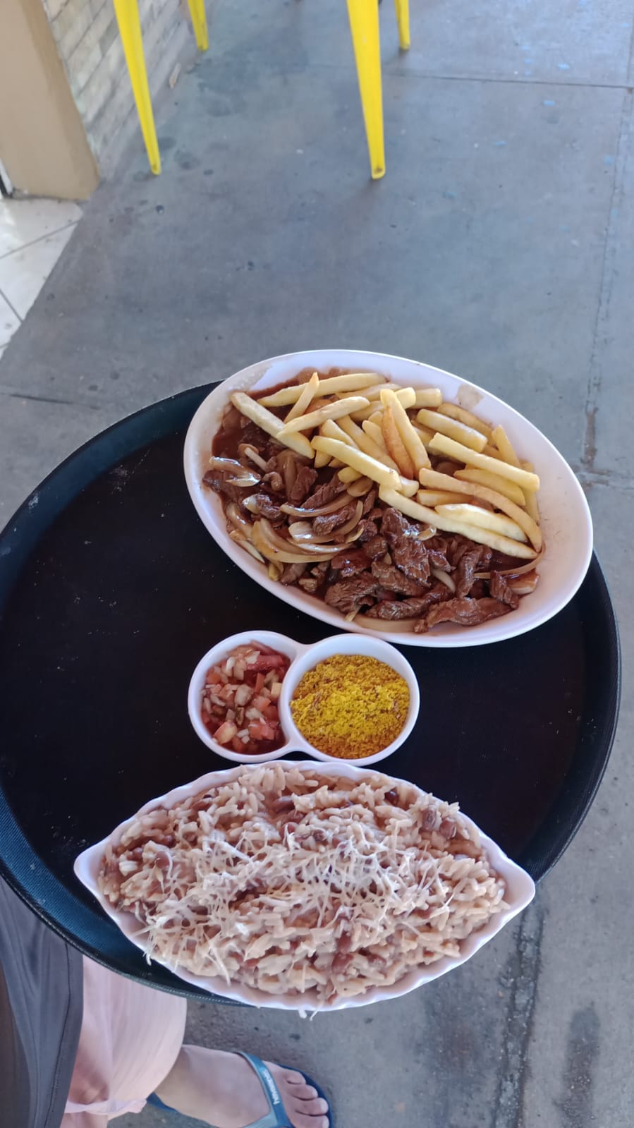 CONTRA FILÉ C/ FRITAS COMPLETO
