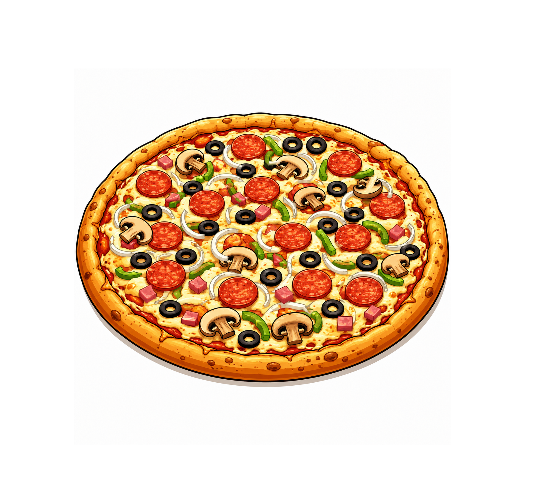 MONTE SUA PIZZA MÉDIA DE 2 SABORES